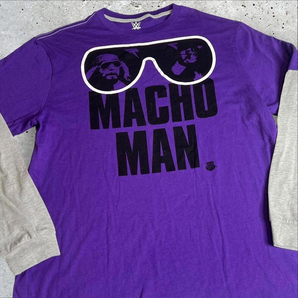 WWE Macho Man TShirt‎ Long Sleeves Size XL